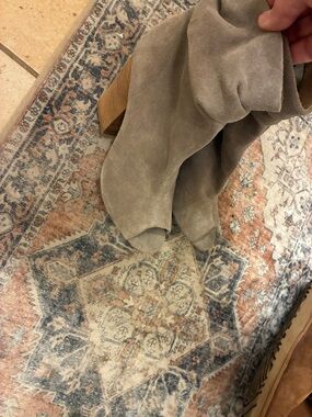 Chinese Laundry Taupe Suede Accent Boot